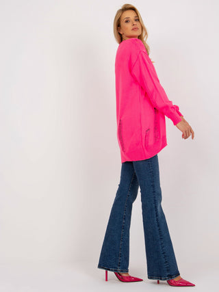 Kardigan-LC-SW-8042.69-fluo różowy