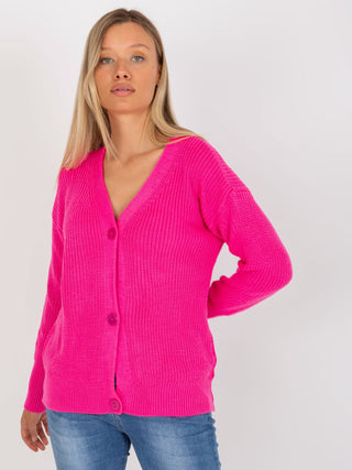 Sweter-LC-SW-0321.06X-fluo różowy
