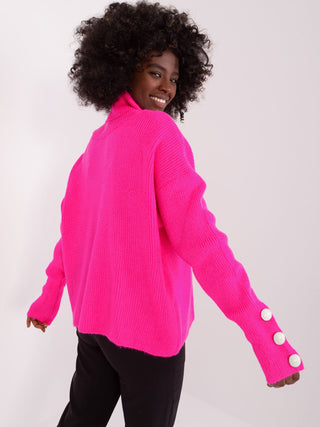 Sweter-BA-SW-015.01P-fluo różowy