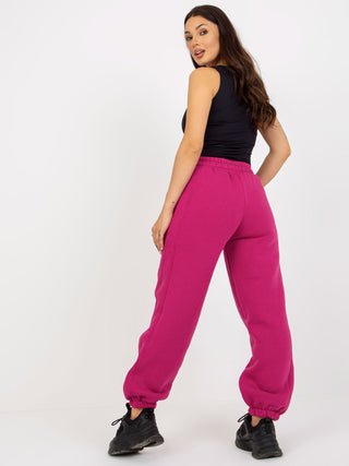 Spodnie dresowe-FA-DR-8056.43P-fuksjowy