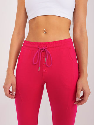 Spodnie dresowe-RV-DR-8694.37-fuksjowy