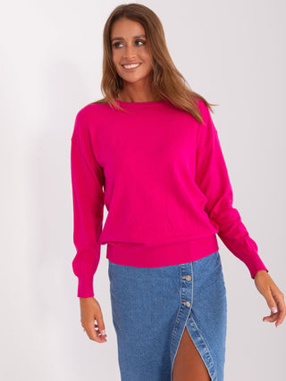 Sweter-AT-SW-2325.95P-fuksjowy