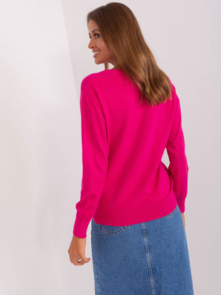 Sweter-AT-SW-2325.95P-fuksjowy