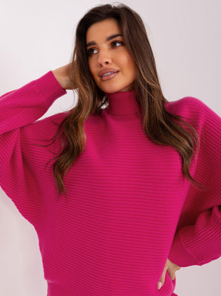 Sweter-AT-SW-2346.00P-fuksjowy