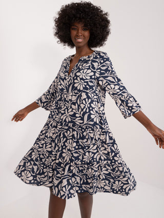 Sukienka-D73771Z30214J-granatowy