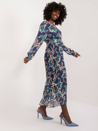 Sukienka-DHJ-SK-13928.42-granatowy