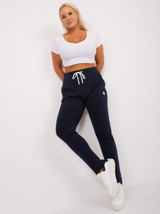 Spodnie dresowe-RV-DR-8930.62-granatowy