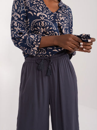 Spodnie-D73761M62237E-granatowy