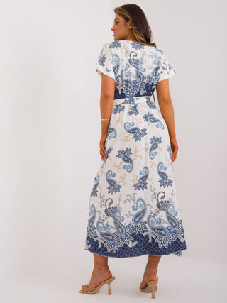 Sukienka-DHJ-SK-19276.10X-biało-granatowy