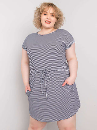 Sukienka-RV-SK-6632.25-biało-granatowy