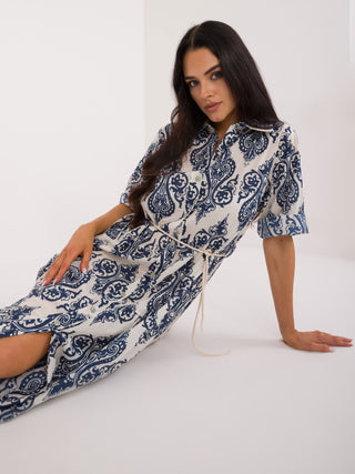 Sukienka-DHJ-SK-19125.10X-biało-granatowy