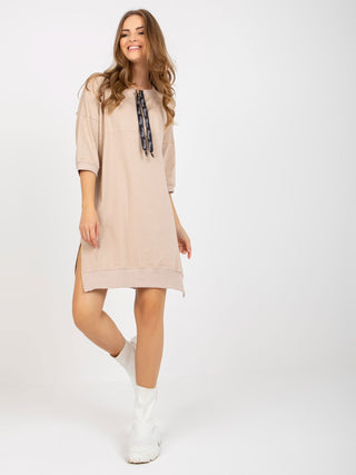 Sukienka-RV-SK-6273.47P-beżowy