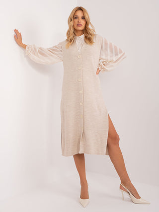 Sukienka-BA-SK-6109.07-jasny beżowy