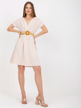 Sukienka-CA-SK-6308.55-jasny beżowy