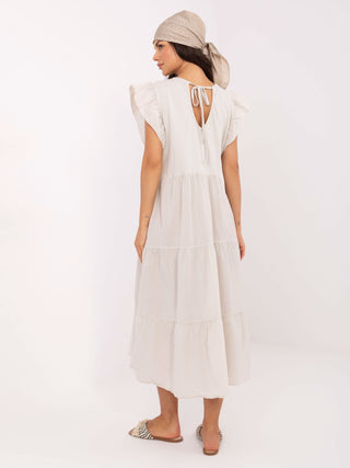 Sukienka-TW-SK-BI-6-2172.96-jasny beżowy