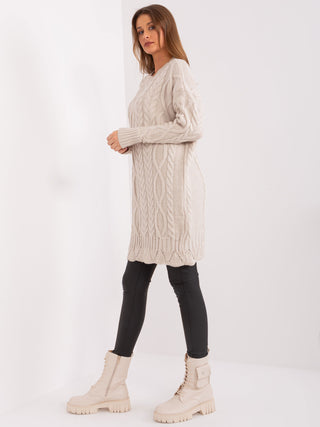 Sukienka-LC-SK-8012-2.25P-jasny beżowy