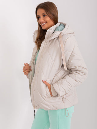 Kurtka-D51160X44524A2-jasny beżowy