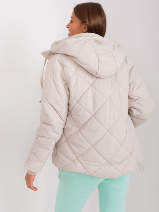 Kurtka-D51160X44524A2-jasny beżowy