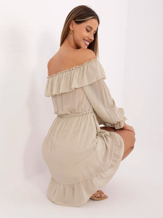 Sukienka-TW-SK-BI-1203.72P-jasny beżowy