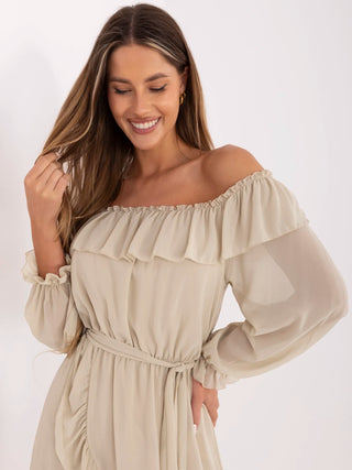 Sukienka-TW-SK-BI-1203.72P-jasny beżowy