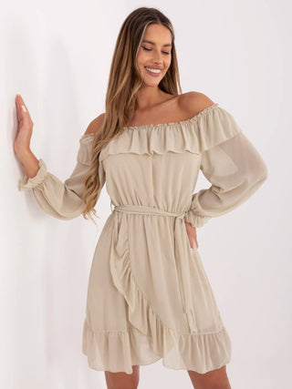 Sukienka-TW-SK-BI-1203.72P-jasny beżowy