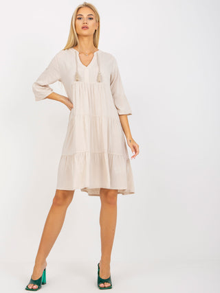 Sukienka-D73761M30214A1EN-jasny beżowy