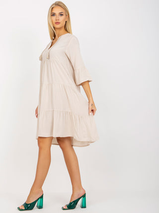 Sukienka-D73761M30214A1EN-jasny beżowy