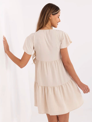 Sukienka-WN-SK-842.01P-jasny beżowy