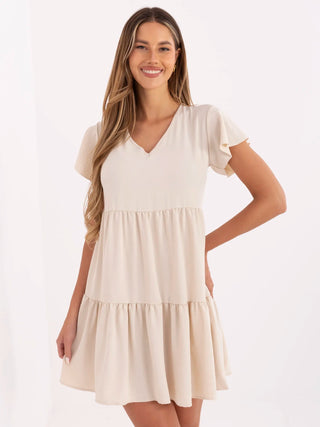 Sukienka-WN-SK-842.01P-jasny beżowy