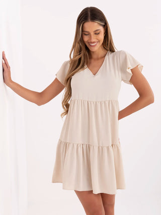 Sukienka-WN-SK-842.01P-jasny beżowy