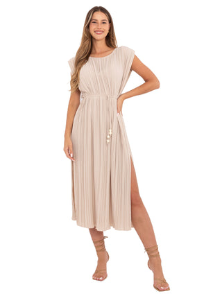 Sukienka-DHJ-SK-21309.96-beżowy