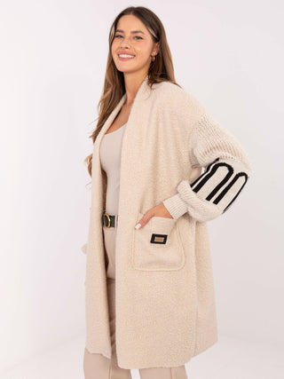 Kardigan-IT-SW-80678.84-jasny beżowy