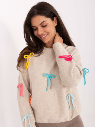 Sweter-PM-SW-SC82.41-jasny beżowy