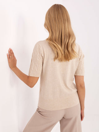 Sweter-PM-SW-N30085.34-jasny beżowy