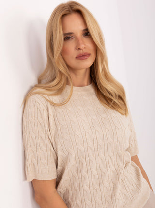 Sweter-PM-SW-N30085.34-jasny beżowy