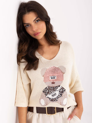 Sweter-MI-SW-2102.14-jasny beżowy