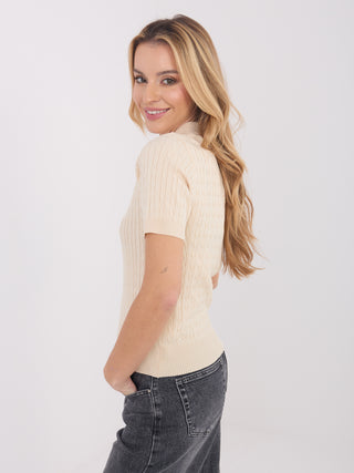 Sweter-PM-SW-CV6679.32-jasny beżowy
