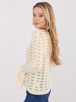 Sweter-PM-SW-SF118.86-jasny beżowy