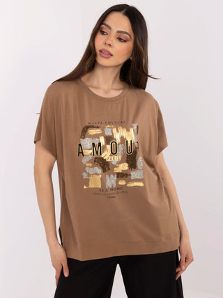 Bluzka-CLM-BZ-1701.81-jasny brązowy