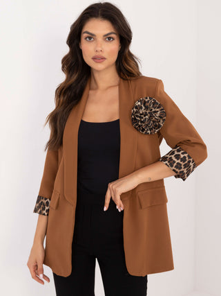 Marynarka-DHJ-MA-19782-1.14-jasny brązowy