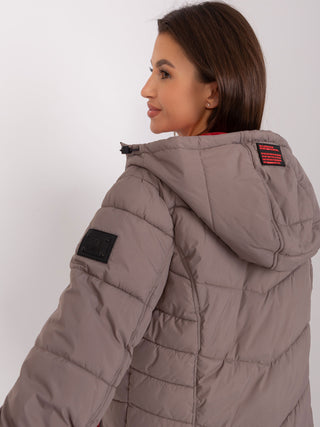 Płaszcz-D51160X44472A7-1-jasny brązowy