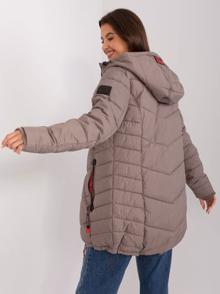 Płaszcz-D51160X44472A7-1-jasny brązowy