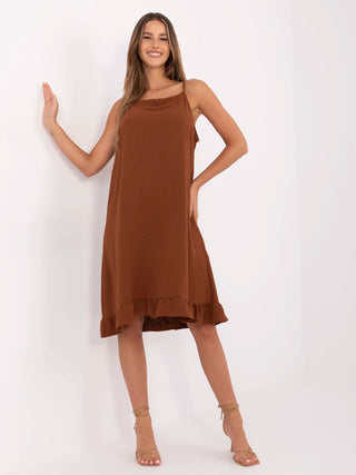 Sukienka-FA-SK-7086.08P-jasny brązowy