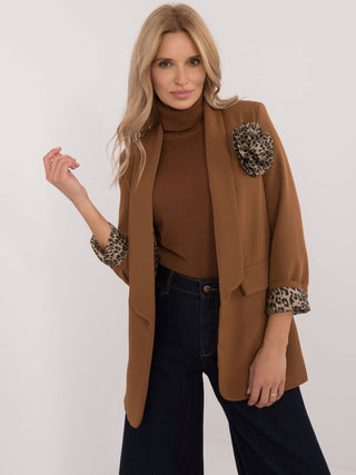 Marynarka-DHJ-MA-19782.33-jasny brązowy