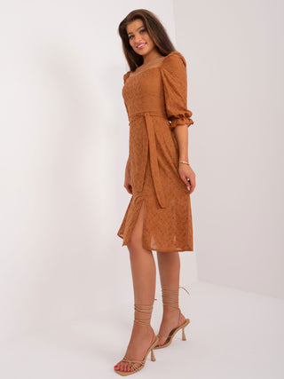 Sukienka-LK-SK-509372.45-jasny brązowy