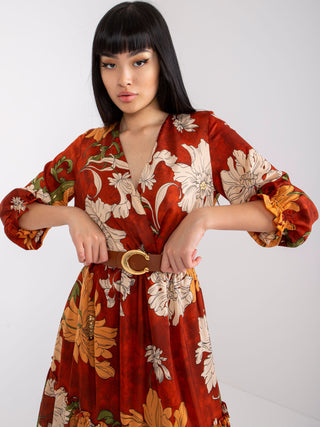 Sukienka-LC-SK-22K-3039.51P-ciemny pomarańczowy