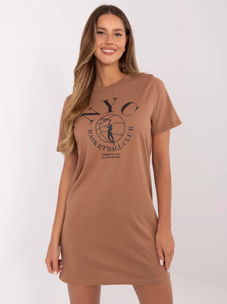 Sukienka-D12063M02382C-jasny brązowy