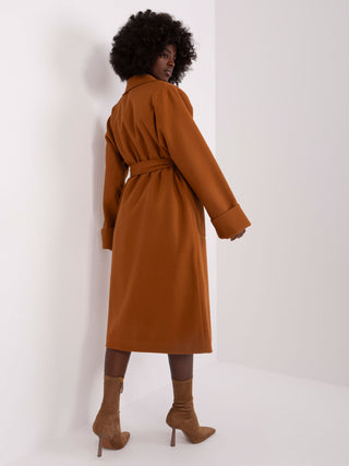 Płaszcz-LK-PL-509401.99P-jasny brązowy