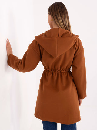 Płaszcz-IT-PL-A9587.00-jasny brązowy