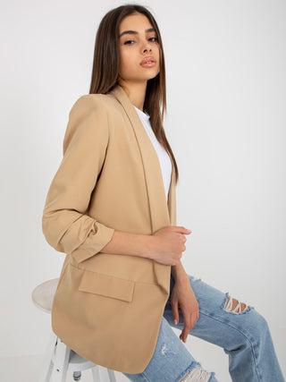 Marynarka-DHJ-MA-7684.15P-jasny camelowy